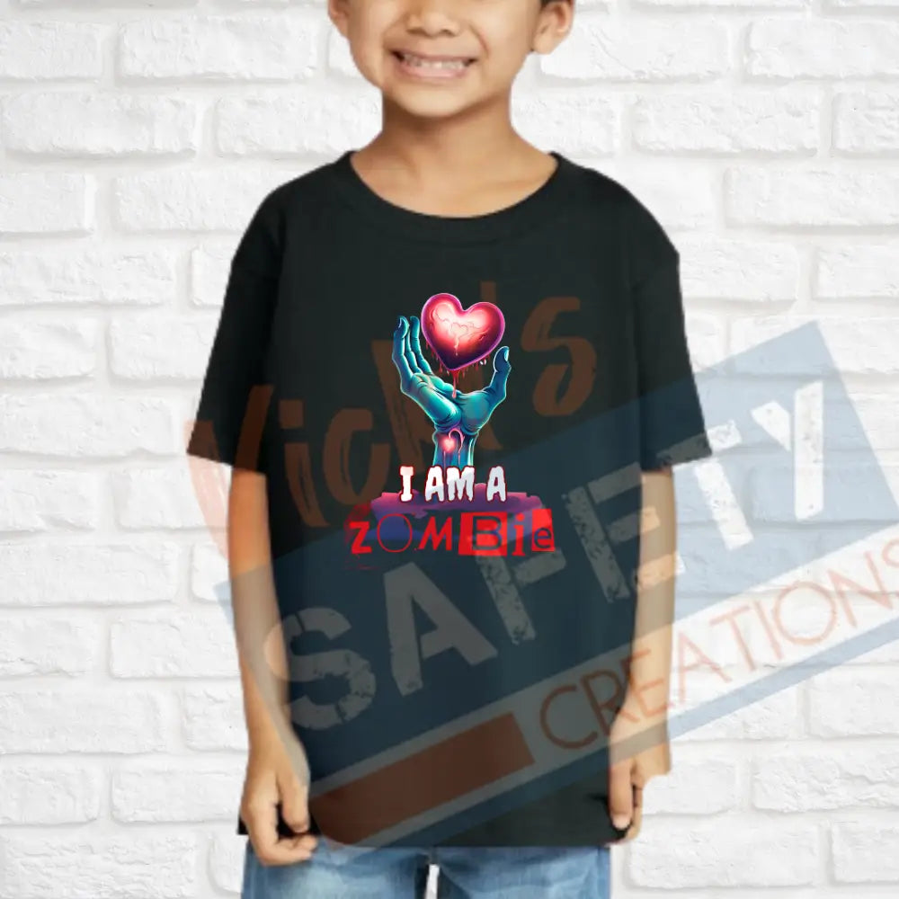 I am/I know a Zombie Tops (Adult Youth Toddler Infant Sizes) I AM A ZOMBIE / T-shirt/Onesie / TODDLER-2T Adult Clothing