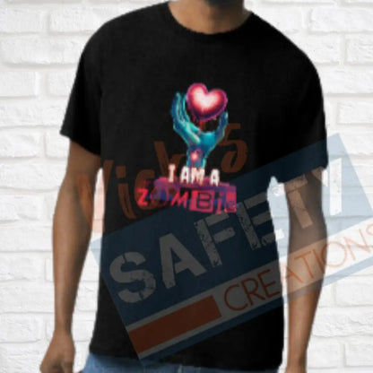 I am/I know a Zombie Tops (Adult Youth Toddler Infant Sizes) I AM A ZOMBIE / T-shirt/Onesie / ADULT-Small Adult Clothing