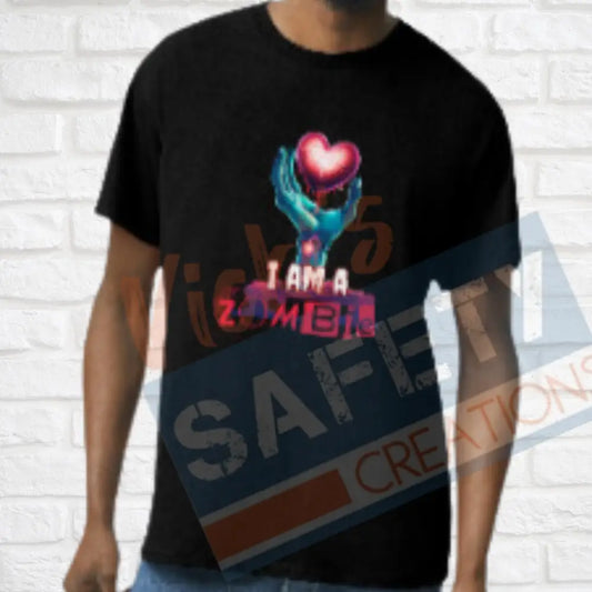 I am/I know a Zombie Tops (Adult Youth Toddler Infant Sizes) I AM A ZOMBIE / T-shirt/Onesie / ADULT-Small Adult Clothing