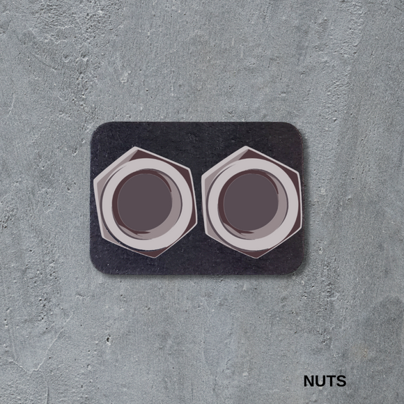 VSC Stud Earrings-Nuts