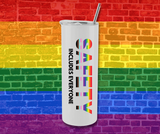 20oz. Stainless Steel Tumbler with Straw - Safety Includes Everyone