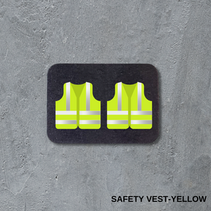 VSC Stud Earrings-Safety Vest-Yellow