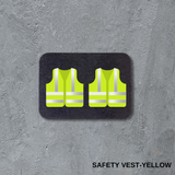 VSC Stud Earrings-Safety Vest-Yellow