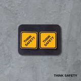 VSC Stud Earrings-THINK SAFETY Sign