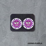 VSC Stud Earrings-Germs-Purple