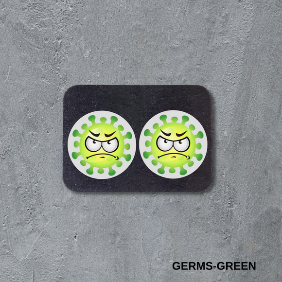 VSC Stud Earrings-Germs-Green